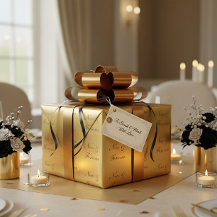 Now & Forever wedding Wrapping Paper