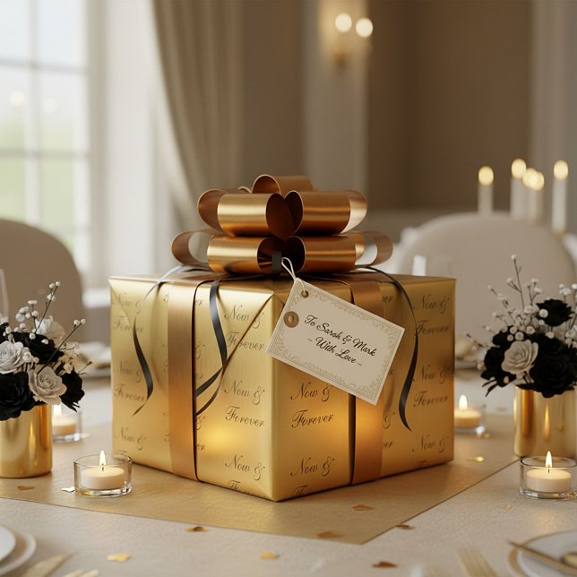 Now & Forever wedding  Wrapping Paper (Creator Uploaded)