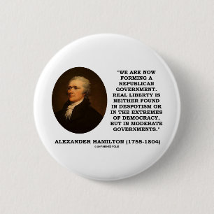 Now Forming A Republican Government Real Liberty 6 Cm Round Badge