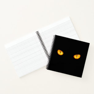 Now He Sees you Black Cat Notebook