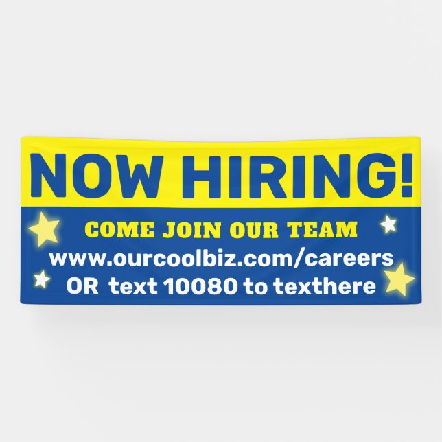 Now hiring help wanted join our team employee banner (Horizontal)