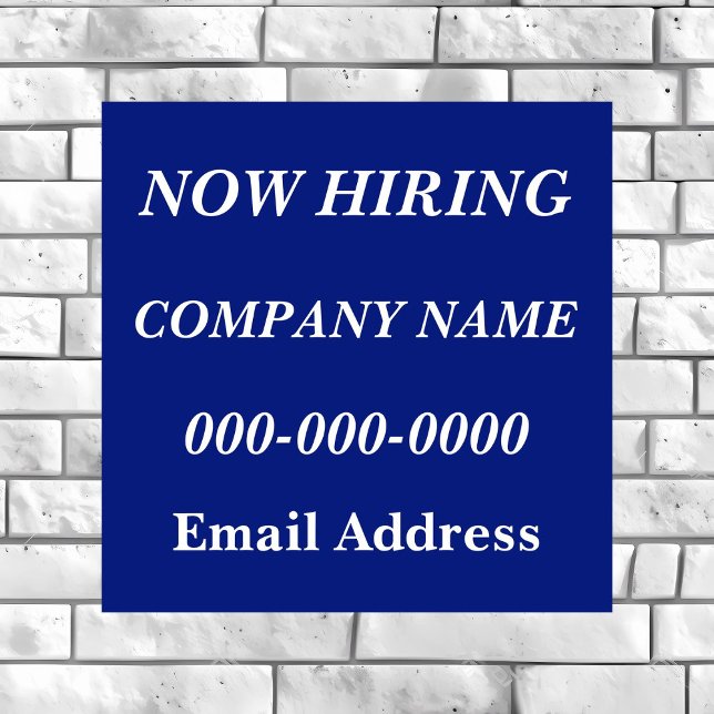 Now Hiring Help Wanted Poster (Creator Uploaded)