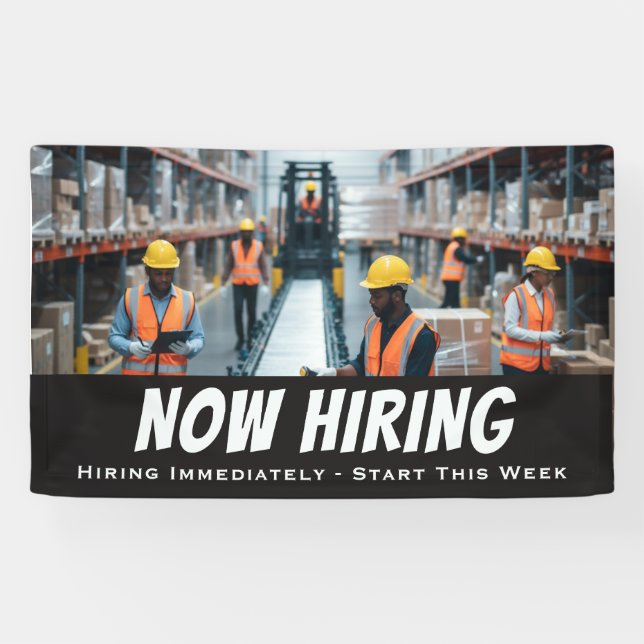 NOW HIRING Immediately – Start This Week Banner  (Horizontal)