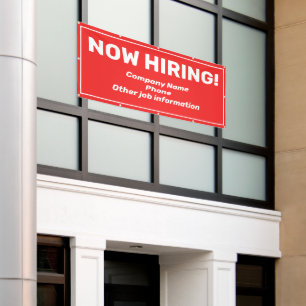 Now Hiring Personalised Banner
