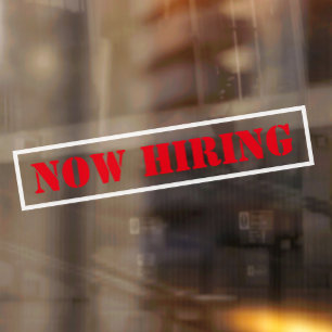 Now Hiring Simple Slanted Professional Business