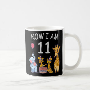 Now I am 11 years old 11th Birthday at the Zoo Coffee Mug