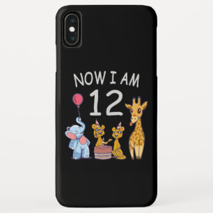 Now I am 12 years old 12th Birthday at the Zoo Case-Mate iPhone Case