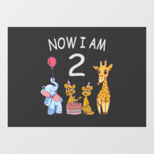 Now I am 2 years old 2nd Birthday at the Zoo Baby 