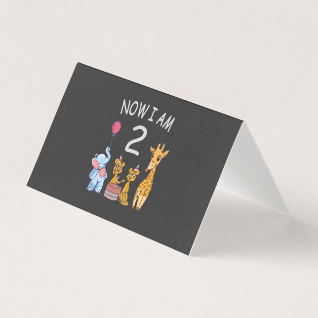 Now I am 2 years old 2nd Birthday at the Zoo Baby  (Front)