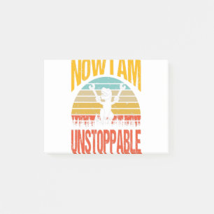 Now I Am Unstoppable Funny T-Rex T-Shirt Post-it Notes