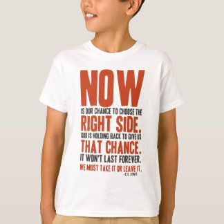 Now is Our Chance to Choose the Right Side T-Shirt