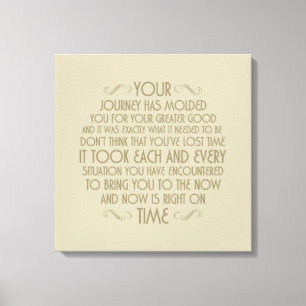 Now is right on time: Printed Canvas Stretched Can Print