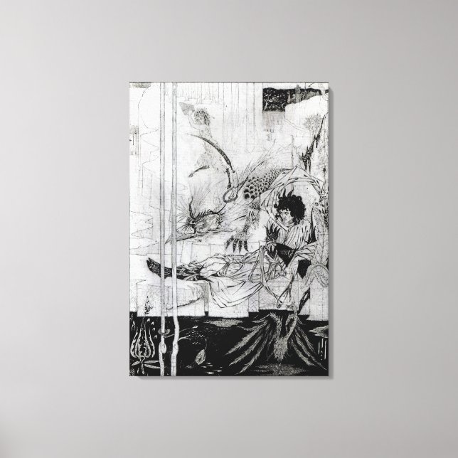 Now King Arthur saw the Questing Beast Canvas Print (Front)