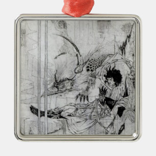 Now King Arthur saw the Questing Beast Metal Tree Decoration