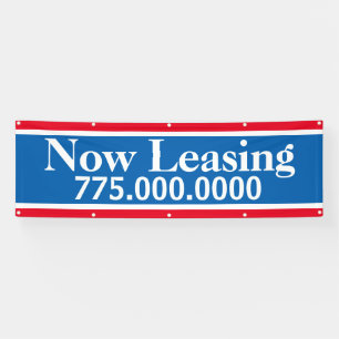 Now Leasing Print Ready 8ft Outdoor Reno Banner
