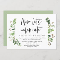 Now let's celebrate, Wedding Elopement Party