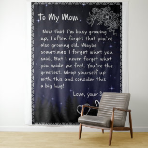 Now That I'm Busy Growing Up - Son To Mum Tapestry