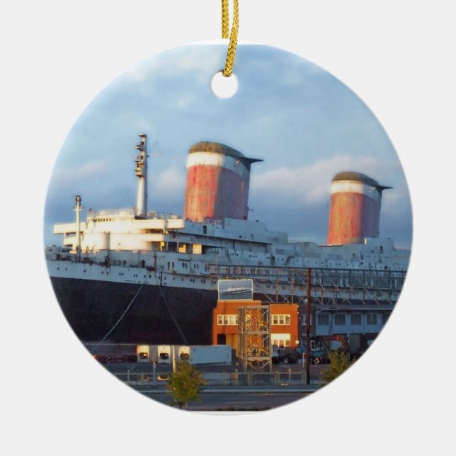 Now & Then Ceramic Tree Decoration (Front)