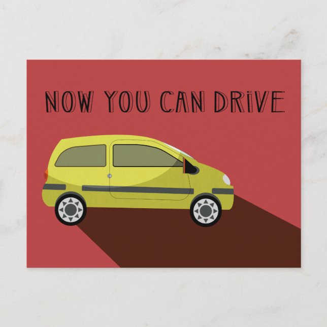 Now you can drive - Postcard (Front)