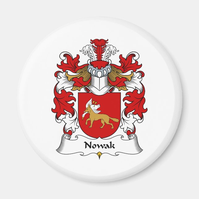 Nowak Family Crest Magnet (Front)