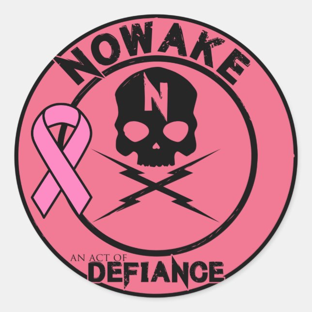 NOWAKE "An Act of Defiance" BCA Stickers (Front)