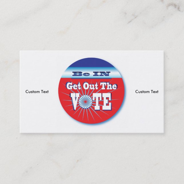 NowPower • VOTE ! Business Card (Front)