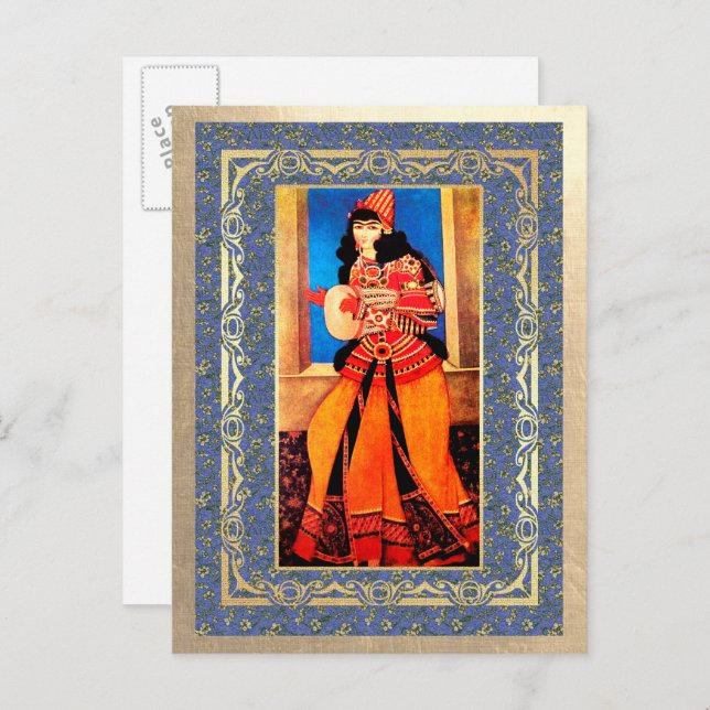 Nowruz Mubarak. Persian New Year Postcards (Front/Back)