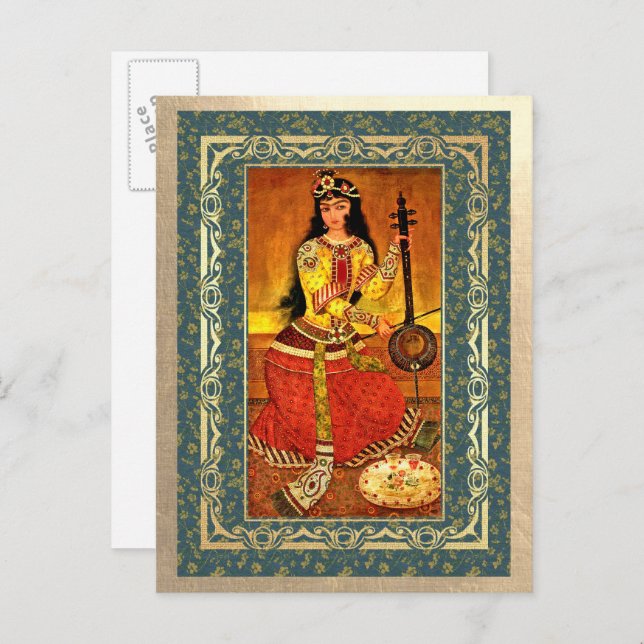 Nowruz Mubarak. Persian New Year Postcards (Front/Back)