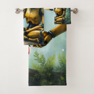 Nox Finds Wonder,A Curious Robot's First Butterfly Bath Towel Set
