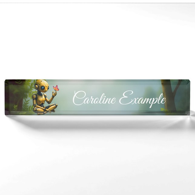 Nox Finds Wonder,A Curious Robot's First Butterfly Nameplate (Front)