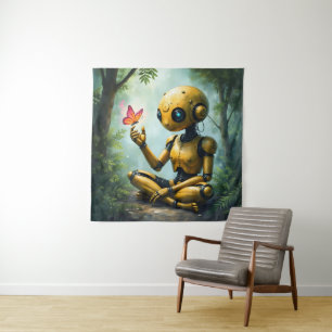 Nox Finds Wonder,A Curious Robot's First Butterfly Tapestry