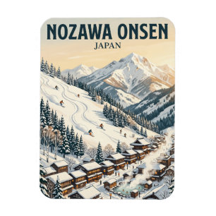 Nozawa Onsen Ski Resort Japan Magnet