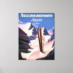 Nozawaonsen Japan to ski Canvas Print