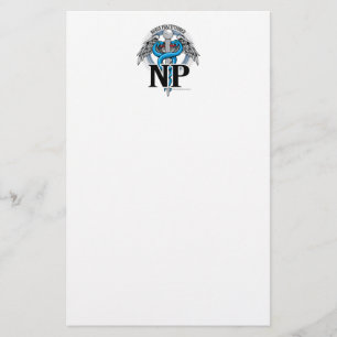NP Blue Caduceus Stationery