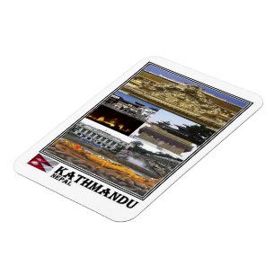 NP Nepal - Kathmandu - Mosaic - Magnet