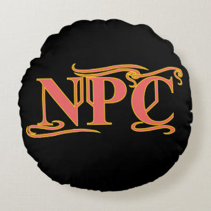 NPC Do Not Maim Rob or Kill Funny RPG Round Cushion