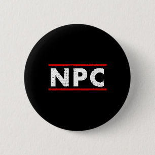 Npc Meme - Non Player Character 1  6 Cm Round Badge