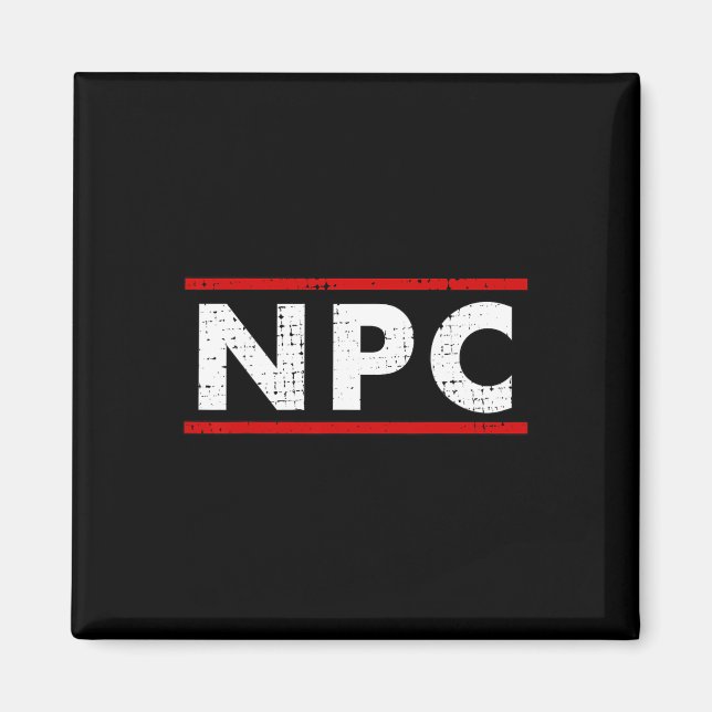 Npc Meme - Non Player Character 1  Magnet (Front)