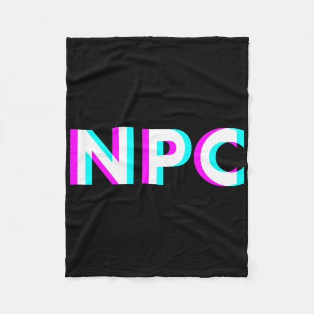 Npc Meme - Non Player Character 2  Fleece Blanket (Front)