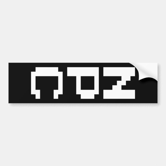 NPC - Non Playable Character Bumper Sticker (Front)