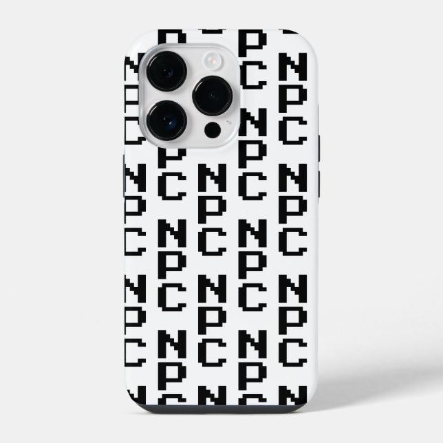 NPC - Non Playable Character iPhone Case (Back)