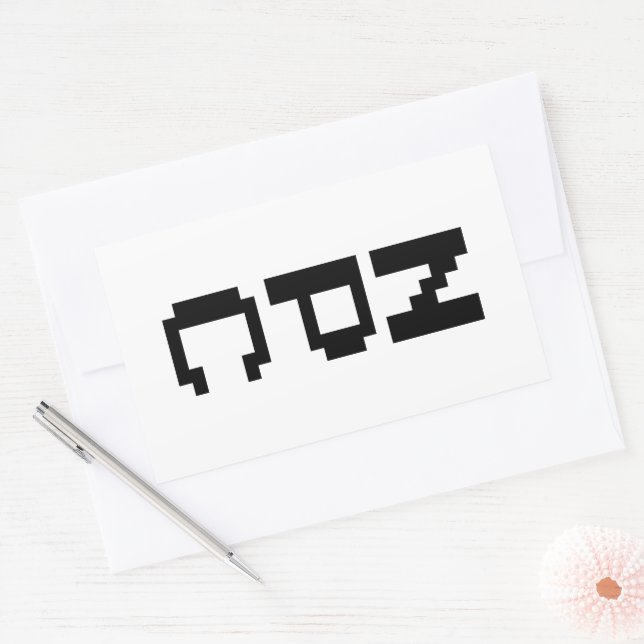 NPC - Non Playable Character Rectangular Sticker (Envelope)