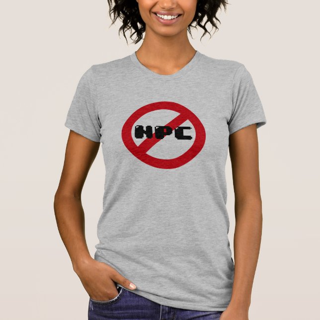 NPC - non-player character women's T-Shirt (Front)