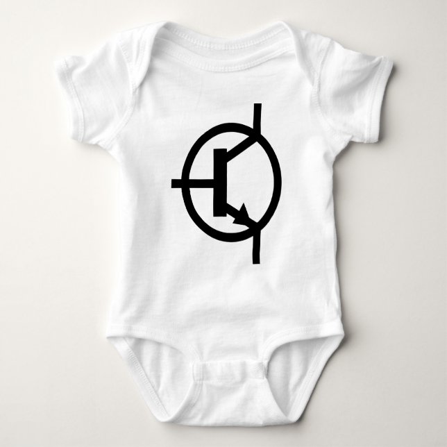 NPNTransistor Baby Bodysuit (Front)