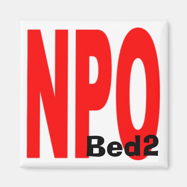 NPO, Bed2 Magnet (Front)