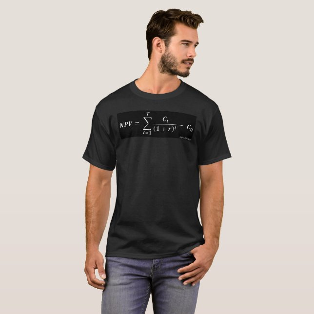 NPV Finance Formula T-Shirt (Front Full)