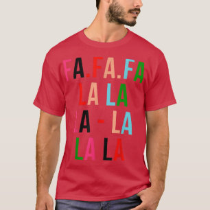 nqQ3 Fa La La Christmas Pajama Merry Xmas Matching T-Shirt