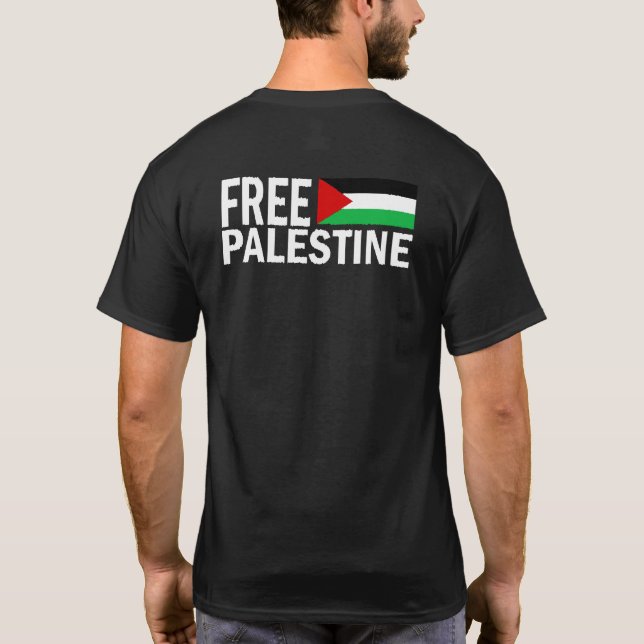 NR KAIZOD Free Palestine  T-Shirt (Back)