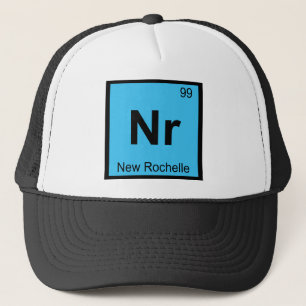 Nr - New Rochelle New York Chemistry City Symbol Trucker Hat