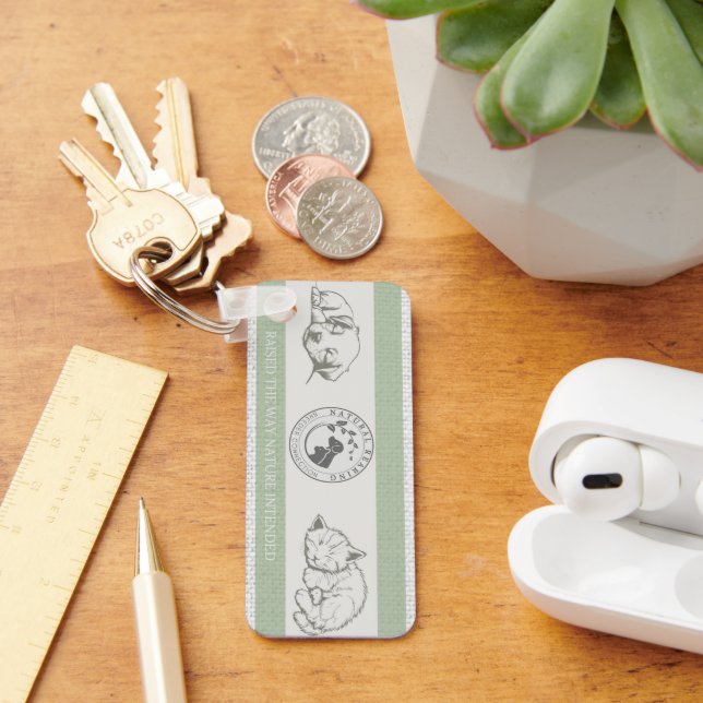 NRBC Raised the Way Nature Intended Key Ring (Desk)